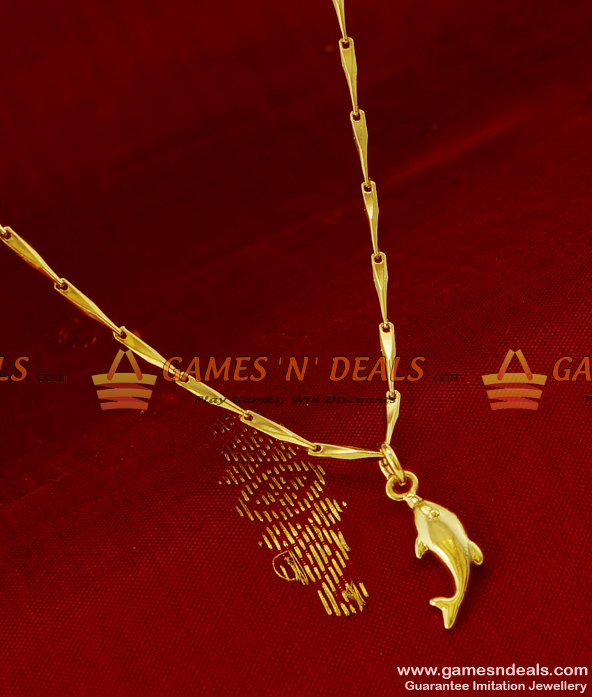 SMDR108 - College Girls Pendant Trendy Dolphin Fish Dollar ...